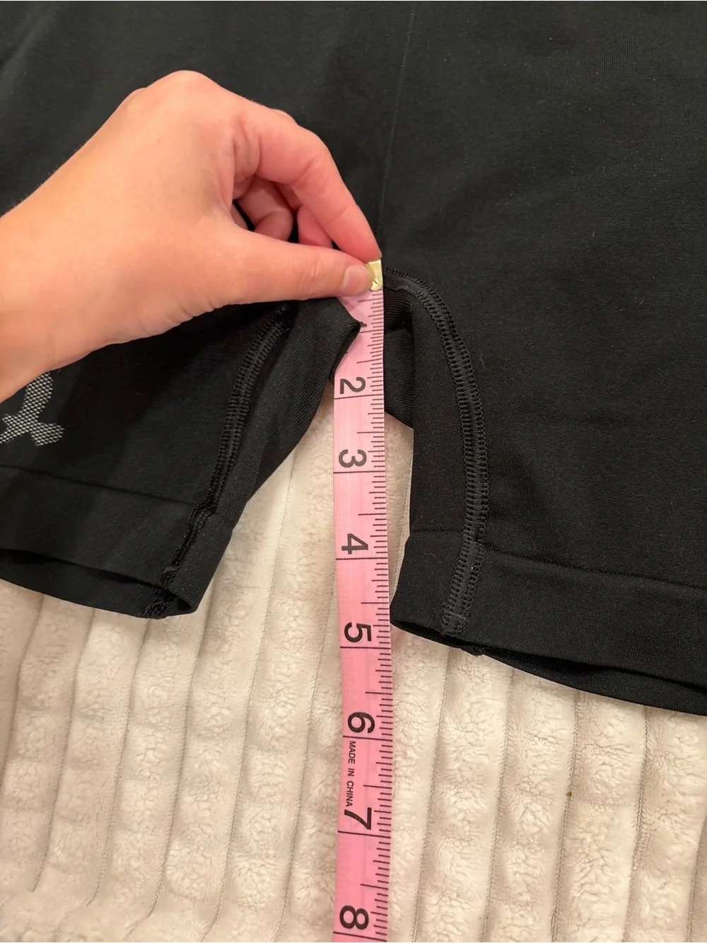 oiselle Black Women's Athletic Bike Shorts with Bird Motif